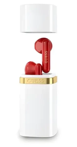 Guess Lipstick Shape TWS bílá / Bezdrátová sluchátka / Do uší (57983129277)