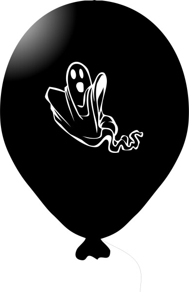 Duch balónek černý balonky.cz Duch balónek černý balonky.cz