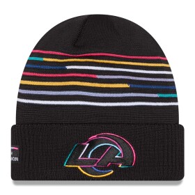 New Era Pánská zimní čepice Los Angeles Rams NFL 2025 Crucial Catch Beanie