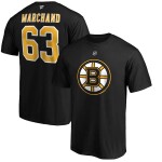 Fanatics Pánské Tričko Brad Marchand #63 Boston Bruins Stack Logo Name Number Velikost:
