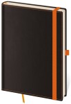 Linkovaný zápisník Helma B6 - Black Orange