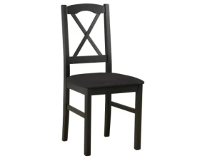 Jídelní židle Nila, černá/černá látka