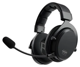 Cherry Xtrfy H3 Wireless černá / Sluchátka / mikrofon / Bluetooth + USB dongle / 100 h výdrž baterie (CX-H3W-BLACK)