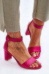 Dámské Sandály Na Podpatku Fuchsie Lexi 38