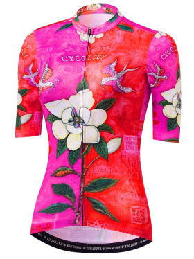Cyklodres CYCOLOGY Zoe, woman, krátký rukáv (Motiv Zoe, velikost S)