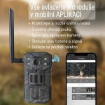4G kamerová fotopast s 2K rozlišením solárním panelem - H2