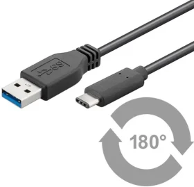 MicroConnect USB3.1 C (M) - USB3.0 A (M) 1m černá (USB3.1CA1)