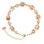 Royal Fashion stříbrný pozlacený náramek Swarovski DBS0147-001-WG