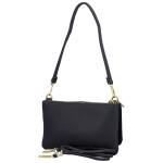 Stylová dámská semišová kabelka na rameno Amanda, tmavě modrá