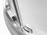 BESCO - Čtvrtkruhový sprchový kout MODERN 185 - Barva rámu - Chrom/Leštěný hliník (ALU), Rozměr A - 80, Rozměr B - 80, Rozměr C - 185, Směr zavírání - Univerzální Levé / Pravé, Výplň - Fume bezpečnostní sklo - 6 mm BOD80CTVRTCG