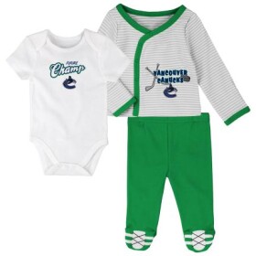Outerstuff Dětské Body 3v1 Vancouver Canucks NHL 3 Piece Set Velikost: Batole 6-9 Měsíců