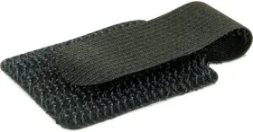 Schwaiger Klett nástěnný klip černá / Kabelový klip / 90 x 12 x 2 mm / 10 ks (KMWC3010)