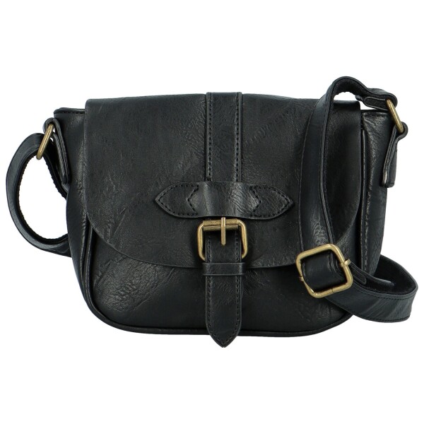 Trendy dámská koženková crossbody kabelka Arlena, černá