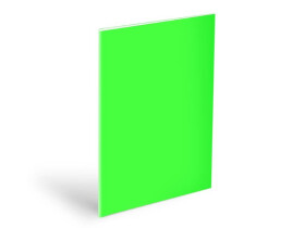 Obal na sešity A5 NEON zelený, 180mic