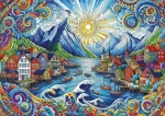 ART PUZZLE Puzzle Keltský vítr