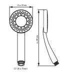 Eisl - RIO ruční sprcha, chrom/tyrkys DX6061