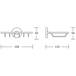 AQUALINE - SAMBA mýdlenka drátěná, chrom SB103
