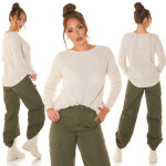 Tredy Basic comfy fit svetr darkbrown Einheitsgroesse