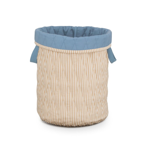 Cam Cam ApS Prošívaný úložný koš s uchy Oatfield, žlutá barva, textil