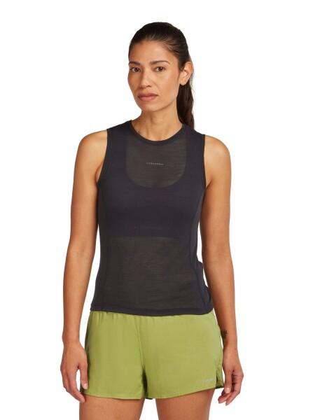 Dámské merino tílko ICEBREAKER Wmns 75 Cool-Lite Featherlight Tank, Black velikost: M