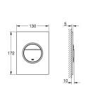 GROHE - Nova Cosmopolitan S Ovládání splachování, phantom black 37601KF0