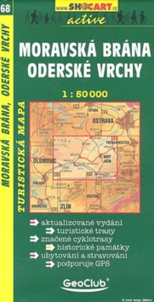 SC 068 Moravská brána, Oderské vrchy 1:50 000