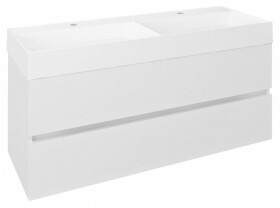 SAPHO - ODETTA umyvadlová skříňka 118x50x43,5cm, bílá lesk DT120-3030