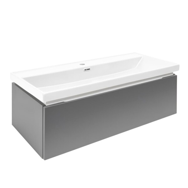 Koupelnová skříňka s umyvadlem SAT Feel 100x30x44,8 cm antracit mat SATFEEL100ANTU4 SATFEEL100ANTU4