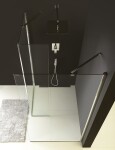 POLYSAN - MODULAR SHOWER stěna k instalaci na zeď, pro připojení pevného panelu, 900 MS2A-90