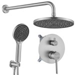 REA - Podomítková sprchová sada Foster Brush Nickel + BOX REA-P6440