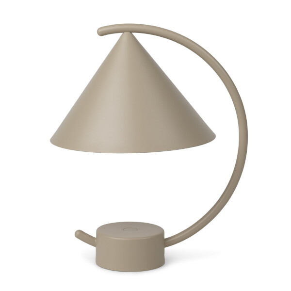 Ferm Living Designová stmívatelná lampa Meridian Cashmere, béžová barva, kov