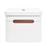 Koupelnová skříňka s umyvadlem SAT Fusion 57,5x43x45 cm bílá matná mat SATFUSION60WMW SATFUSION60WMW