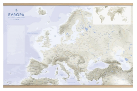 Evropa - Cestovatelská mapa s lištami 1:6 800 000