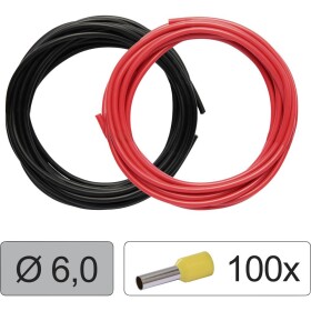 Quadrios 25CW131 Jednotlivá žíla, LiFY, 6.0 mm², červená, černá, 1 sada