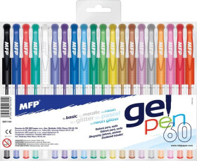 Gelové pero set 60 ks 1102-1012M mix
