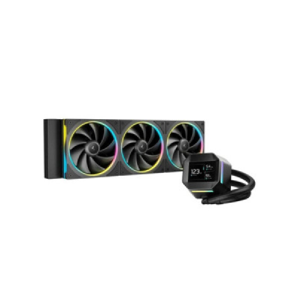 DEEPCOOL Vodní chladič LM360, ARGB, 3x 120mm, AM5, LGA1851, černá EDF_1808074