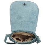 Trendy dámská crossbody s velkou klopou Rashida new, džínově modrá
