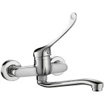 Kuchinox - MADERA dřezová baterie nástěnná s lékařskou pákou BQM_08MD