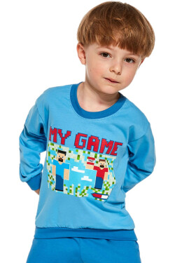 Chlapecké pyžamo Cornette Kids Boy 477/147 My Game dł/r 86-128 modrá 98-104