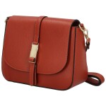 Luxusní dámská kožená crossbody Estrella, tmavě červená