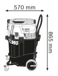 BOSCH GAS 55 M AFC / Univerzální vysavač / 1380W / 35 L / Mokré a suché vysávání / Třída M / Automatický filtr (06019C3300)