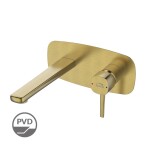Laveo - Pola - umyvadlová baterie podomítková, kartáčované zlato BAP_G2PB