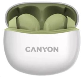 CANYON TWS-5 olivová / sluchátka s mikrofonem / BT 5.3 / pouzdro 500mAh (CNS-TWS5GR)