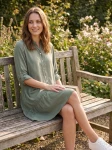 HOSH Dámské košilové šaty Spirit khaki Velikost: XXL/3XL