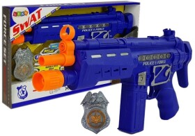 Mamido Policejní souprava pistole odznak námořnická modř zvukové světelné efekty 37cm