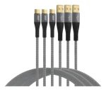 EFB černá/šedá / Sada nabíjecích kabelů / USB-A - USB-C / 60W / 3x 2m (USB-AC-00008)