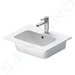 DURAVIT - ME by Starck Nábytkové umyvadlo 530x430 mm, 1 otvor pro baterii, bílá 2336530000