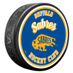 Mustang Puk Buffalo Sabres NHL Retro Script