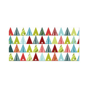 Vánoční obálka na peníze - Barevné stromky - Albi