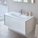 DURAVIT - Viu Umyvadlo 103x49 cm, s přepadem, s otvorem pro baterii, WonderGliss, bílá 23441000001